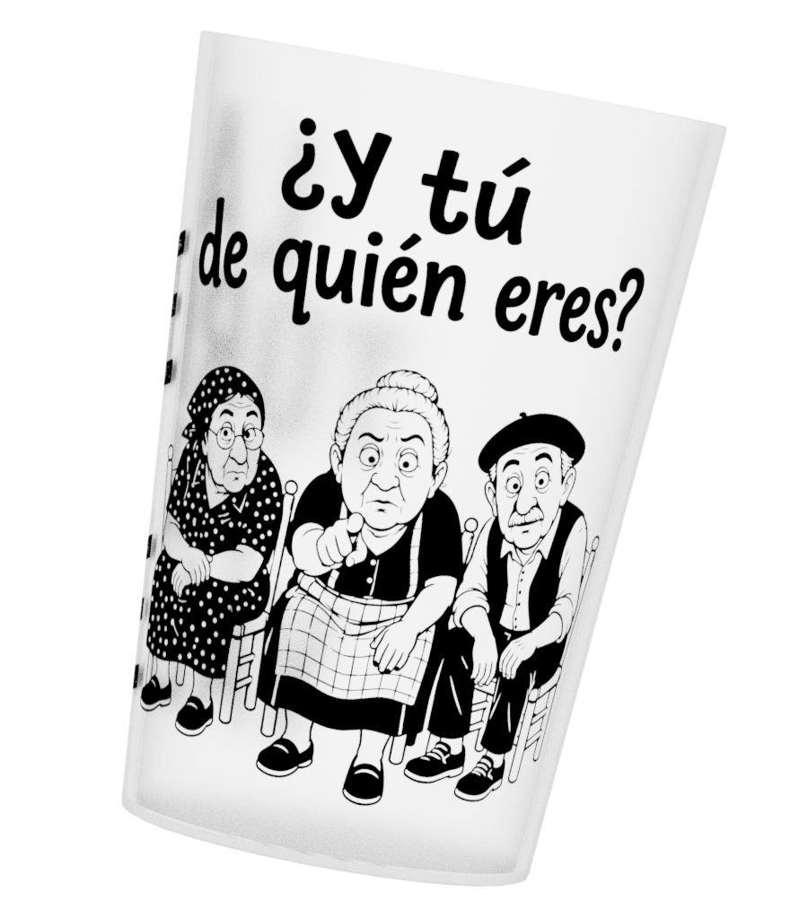 Vaso reutilizable negro personalizado
